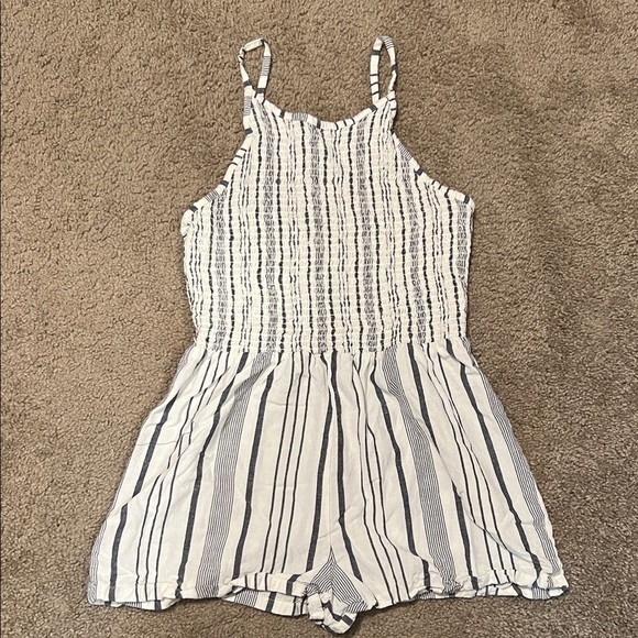 Striped Women’s Romper - Picture 1 of 5